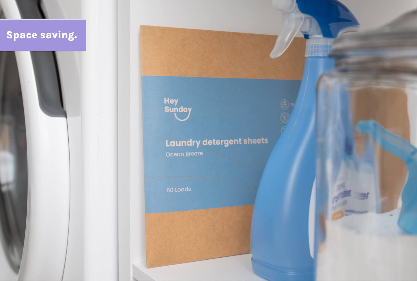 Tough on stains, gentle on skin laundry detergent sheets